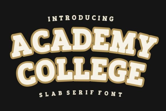 Academy College Font: Bold Slab Serif for Branding
