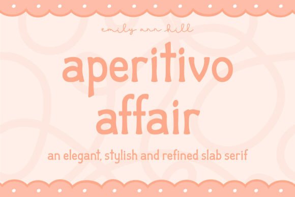 Aperitivo Affair Font Review for Handmade Product Design