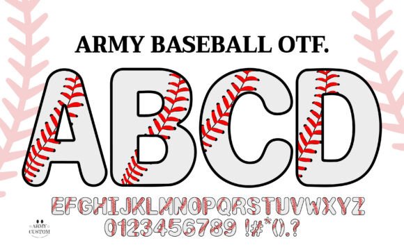 Army Baseball Font: High-Energy Color Typeface for Sports Marketing
