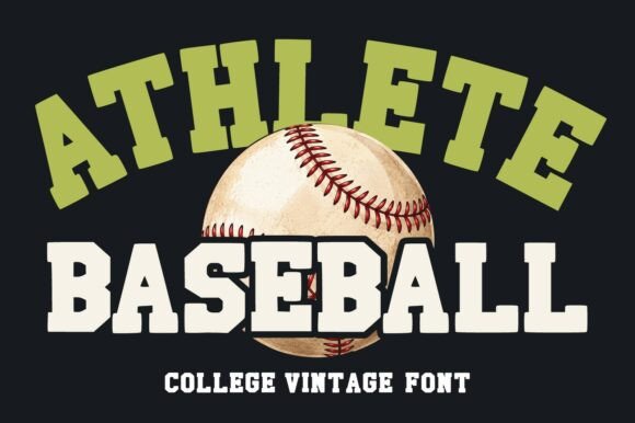 Athlete Baseball Font for Bold Web Design