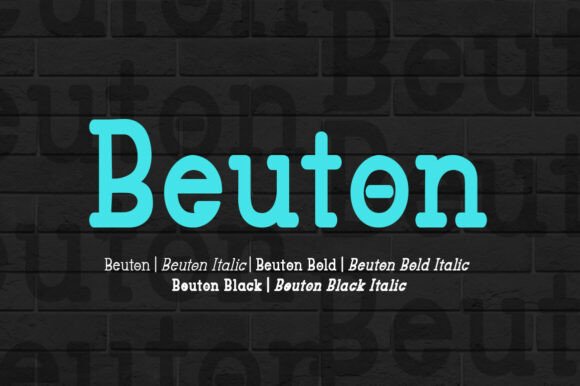 Beuton Font: Authoritative Slab Serif for Crafters