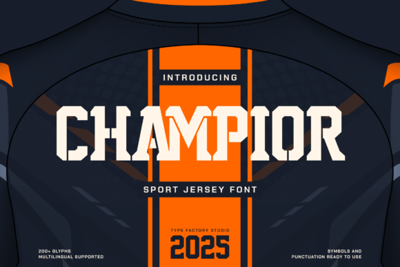 Champior Font: Bold Varsity Serif for Campaign Visuals