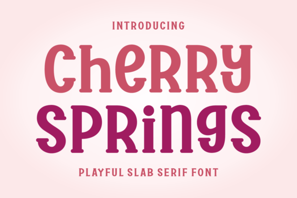 Cherry Springs Font: Adding Playful Slab Serif Charm to Branding