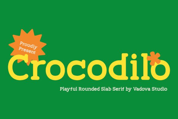 Crocodilo Font: Quirky Slab Serif for Web Design