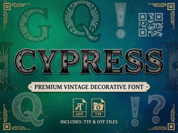 Cypress Font: Premium Vintage Typography for Elite Marketing
