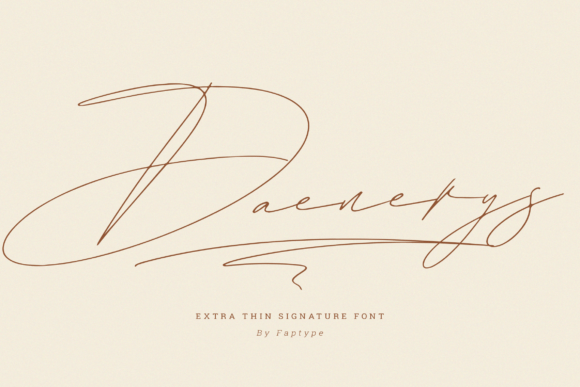 Daenerys Font: Elegant Script for Handmade Labels