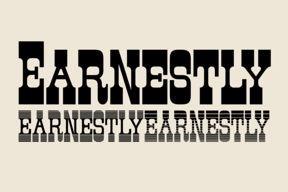 Earnestly Font: Bold Western Slab Serif Design