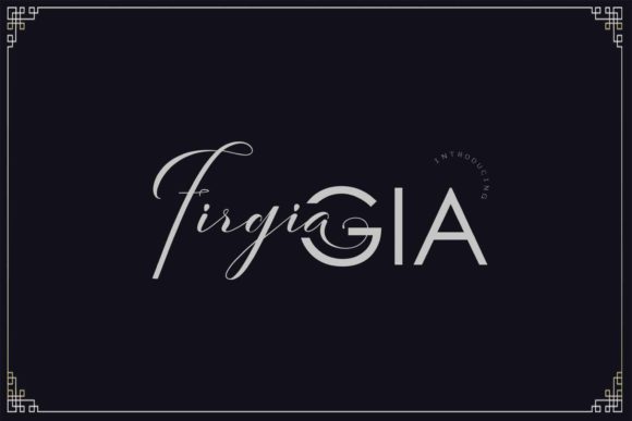 FirgiaGIA Font: Modern Calligraphy for Editorial Design