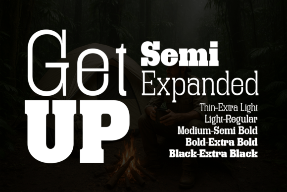 Getup Semi Expanded Font for Editorial Layouts
