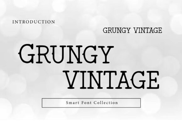 Grungy Vintage Font for Retro Web Design