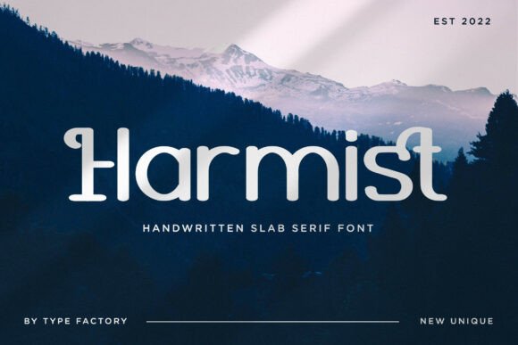 Harmist Font: Organic Slab Serif for Small Business Branding