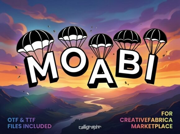 Moabi: A Daring Display Font for Editorial Design