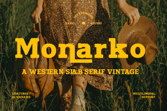 Monarko Font Review: Bold Slab Serif for Rugged Branding