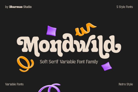 Mondwild Typeface: Blending Retro Charm with Modern Branding