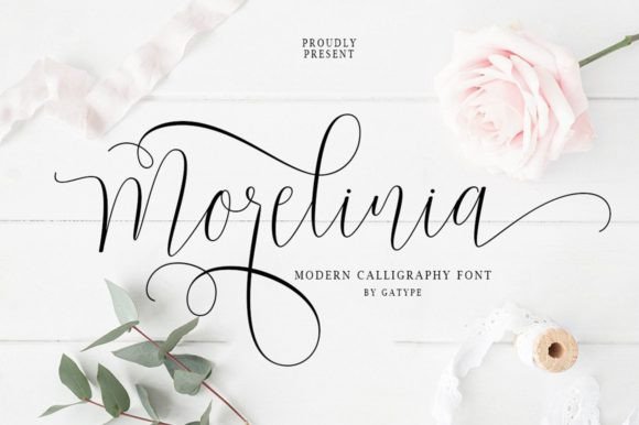 Morelinia Font: Modern Calligraphy for Handmade Labels