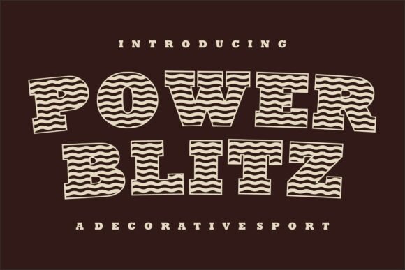 Power Blitz Font: Retro Style for Small Business Branding