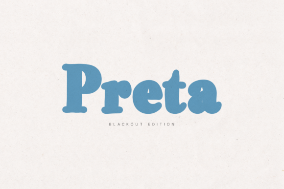 Preta Blackout Font: A Soft Retro Serif for Editorial Design