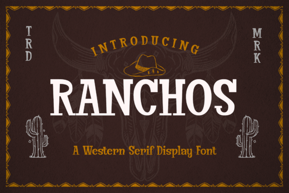 Ranchos Font: Western Serif Charm for Editorial Design