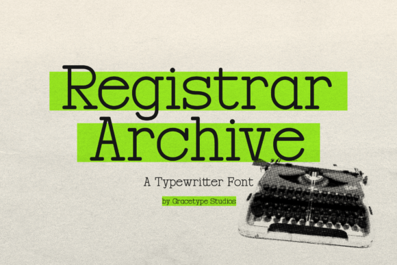 Registrar Archive Font for Handmade Labels and Packaging