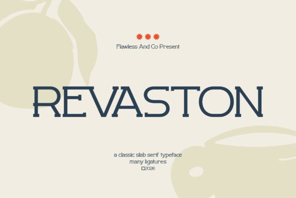 Revaston Font: Sturdy Slab Serif for Bold Campaigns