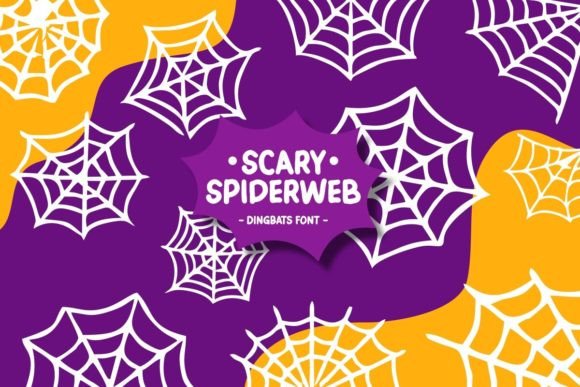 Scary Spider Web Font for Seasonal Branding