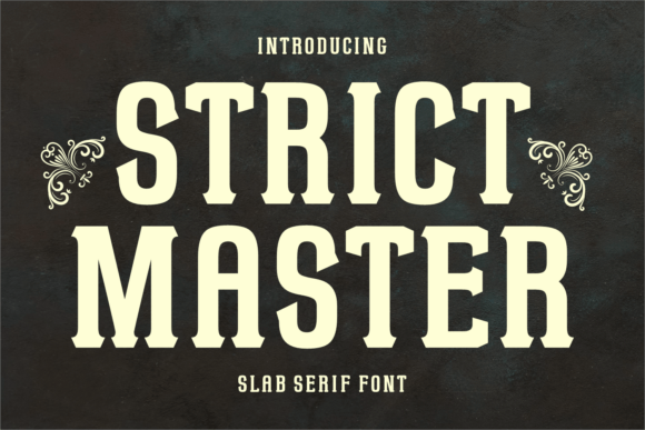Strict Master Font: Warm Slab Serif for Editorial Design