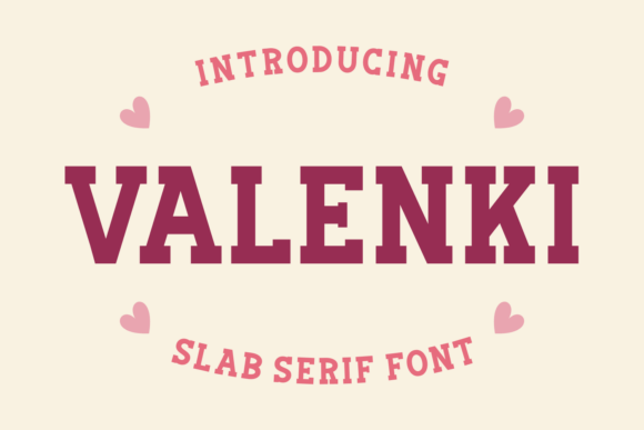 Valenki Font: Bold Slab Serif for Playful Campaigns