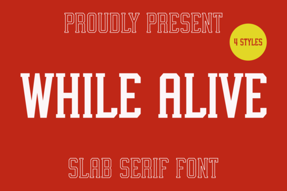 While Alive Font for Editorial Design and Book Covers